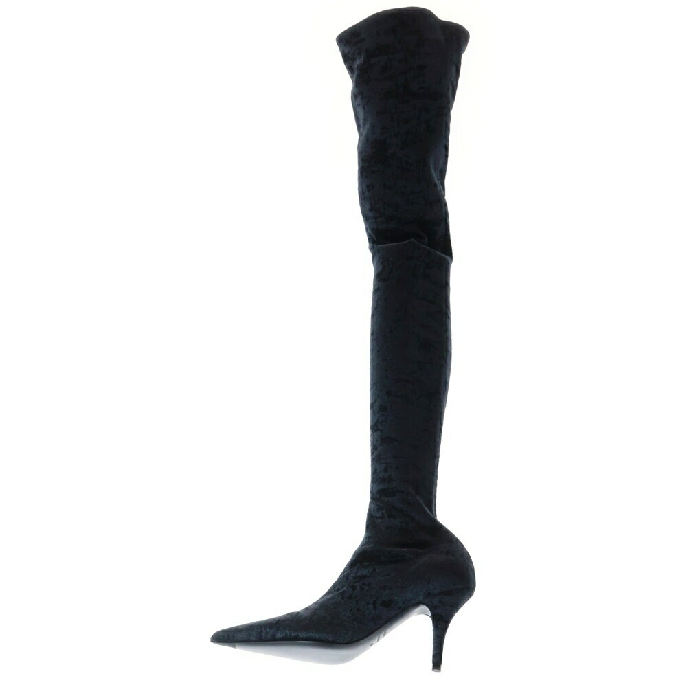 BALENCIAGA(バレンシアガ) サイズ:36 Knife Velvet Over-the-Knee Boots 548263 ナイフベルベット オー..
