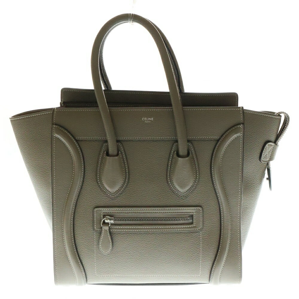 CELINE(セリーヌ) サイズ:- ラゲージ マイクロショッパー スリ ハンドバッグ トートバッグ グレージュ ..