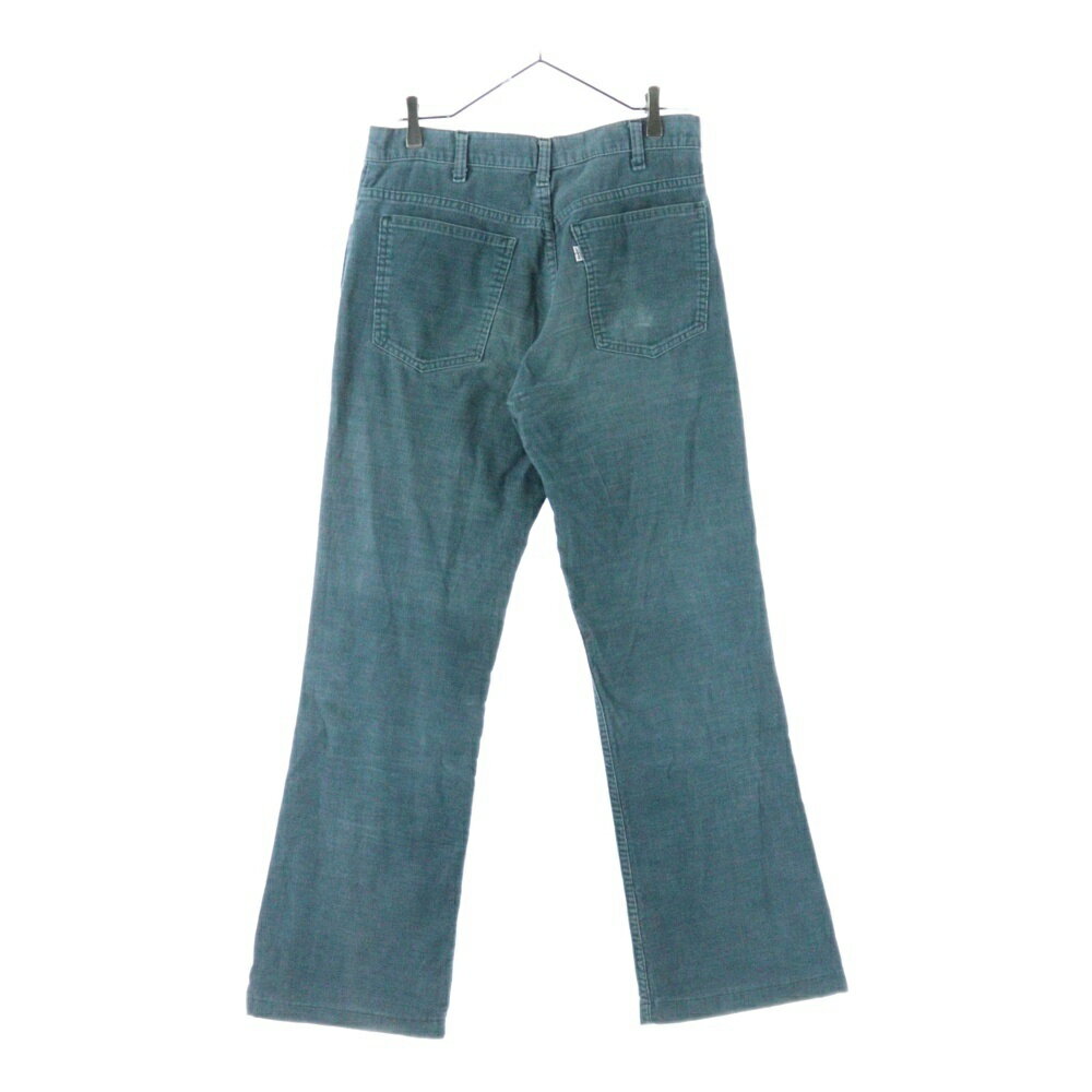 Levi's(リーバイス) サイズ:実寸W31L29 80s 646 スモールe 42TALON コーデュロイ フレア パンツ ターコイズグリーン【中古】【程度B】【カラーグリーン】【オンライン限定商品】