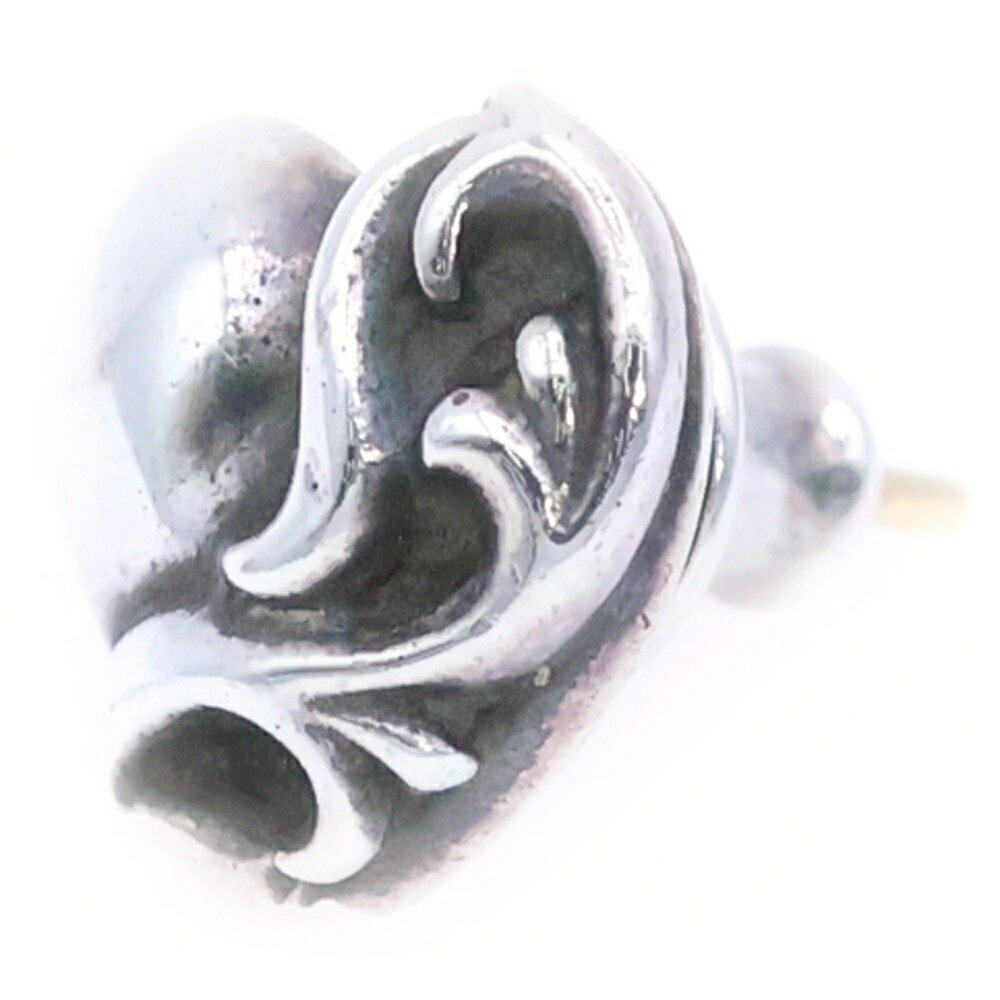 CHROME HEARTS(クロムハーツ) STUD HEART ハート スタッドピアス シルバー BCA112【中古】【程度B】【..