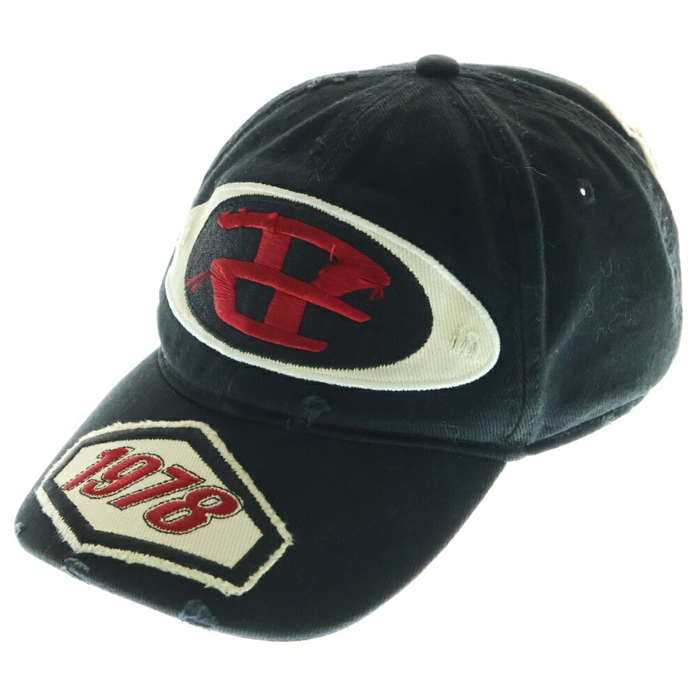 DIESEL(ǥ) :2 C-BRAFF Baseball cap with embroidered patches ֥ ١ܡ ...