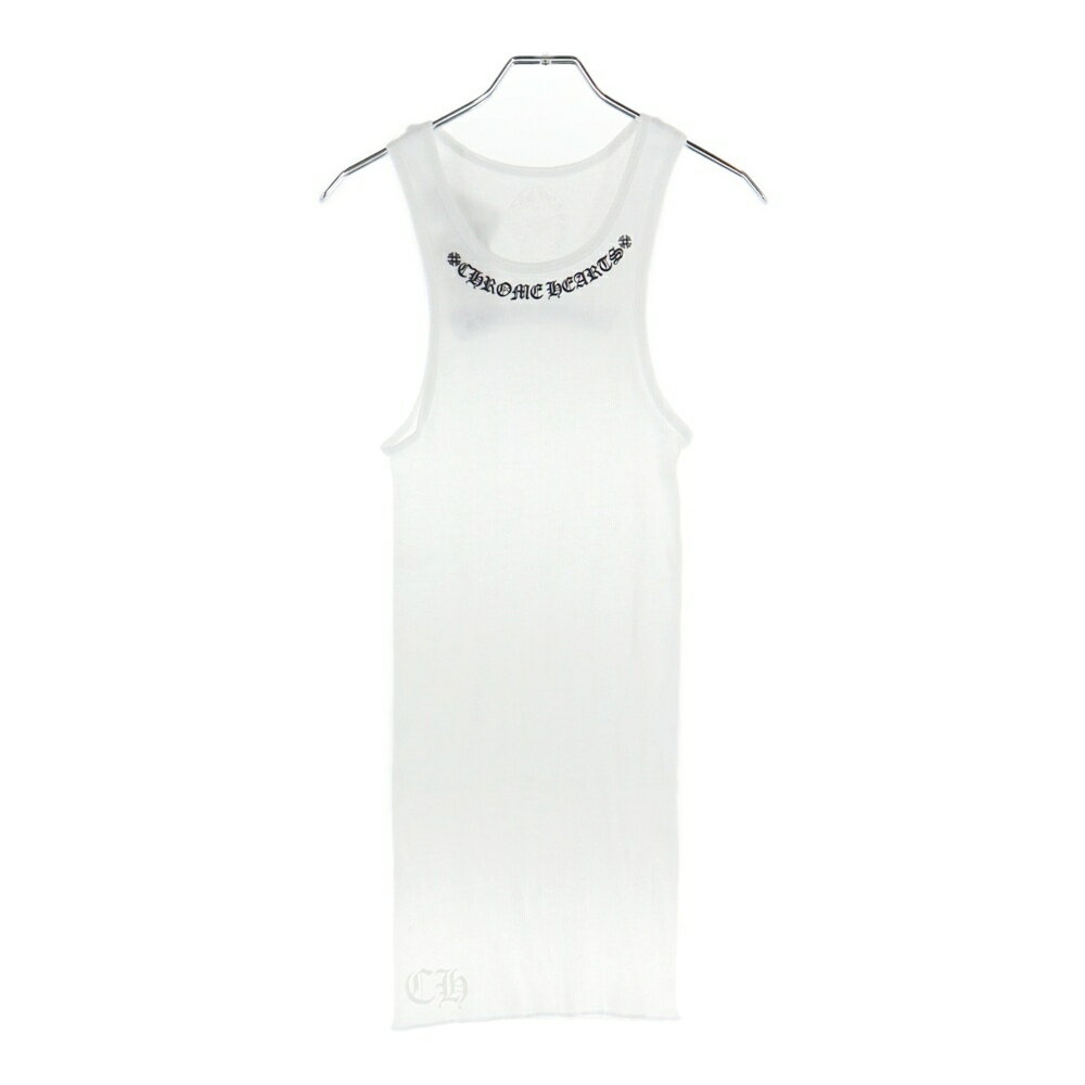 CHROME HEARTS(クロムハーツ) サイズ:S Neck Logo Back Scroll Tank Top ネックロゴ バックスクロール プリント タ...