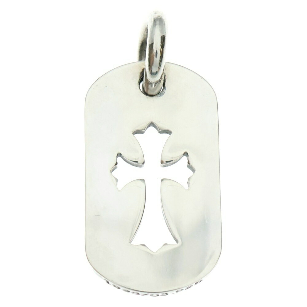 CHROME HEARTS(クロムハーツ) D TAG SML CO CRS カットアウトクロスドッグタグ スモール ペンダントトップ シルバー BCA242【中古】【程度A】【カラーシルバー】【取扱店舗BRING福岡天神店】