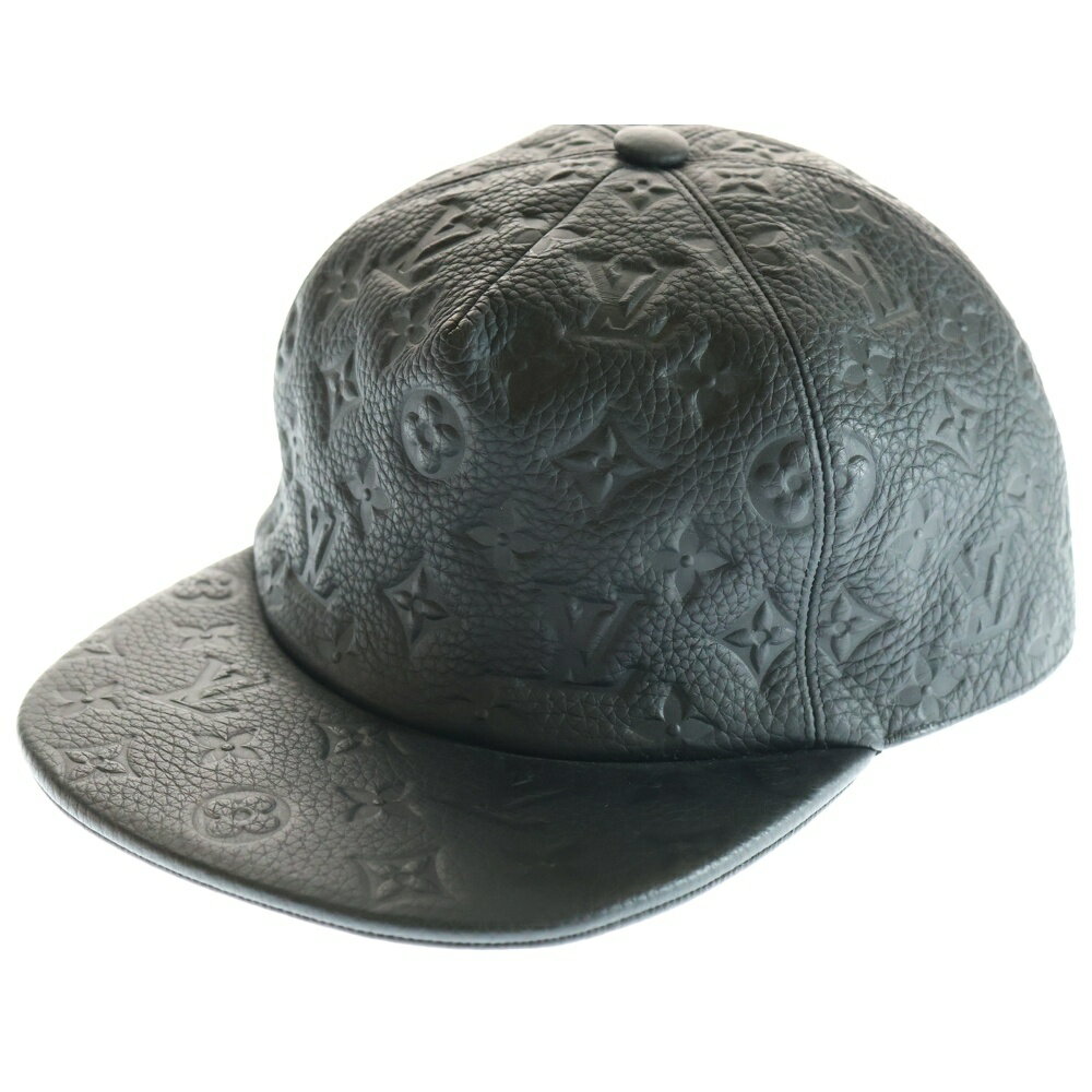 LOUIS VUITTON(ルイヴィトン) キャスケット・モノグラム クイル 1.0 キャップ ブラック トリヨンレザー ヴァージル・アブロー MP2320【中...