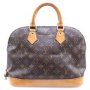 LOUIS VUITTON(ルイヴィトン) モノグラム アルマ ハンドバッグ ブラウン レザー×PVC ゴールド金具 M51130【中古】【程度B】【カラーブラウン】【取扱店舗BRING札幌店】