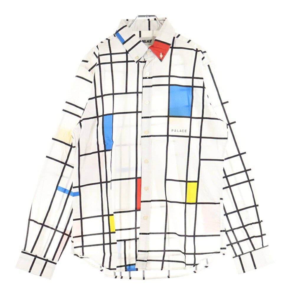 Palace Skateboards(パレススケートボーズ) サイズ:M 19SS Mondo Shirt モンドリアン 総柄 ボタンダウ..