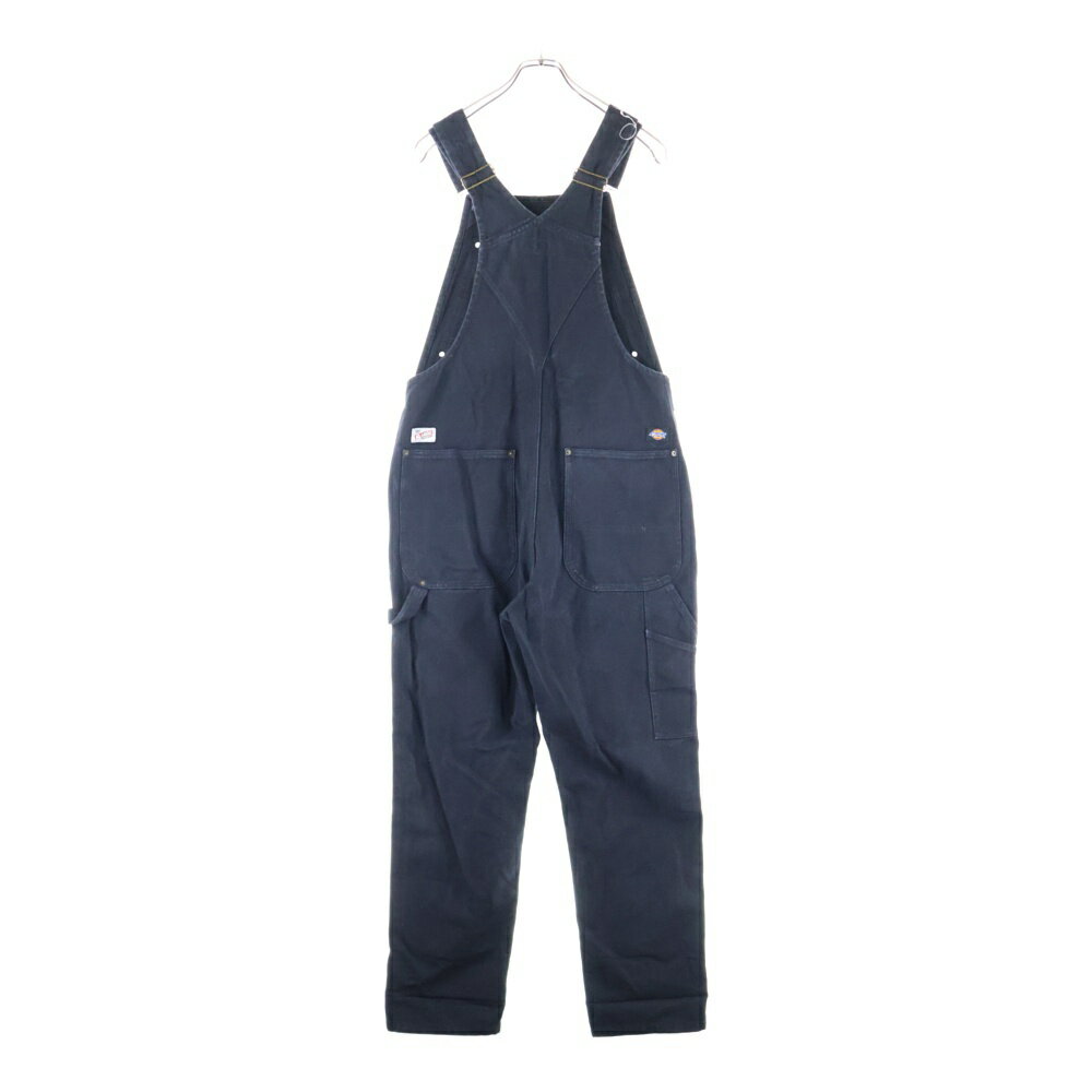 X-LARGE(エクストララージ) サイズ:S 22SS × DICKIES OVERALL ディッキーズ コットン オーバーオール オールインワン ブラック 101221031016【中古】【程度B】【カラーブラック】【取扱店舗BRING大宮店】