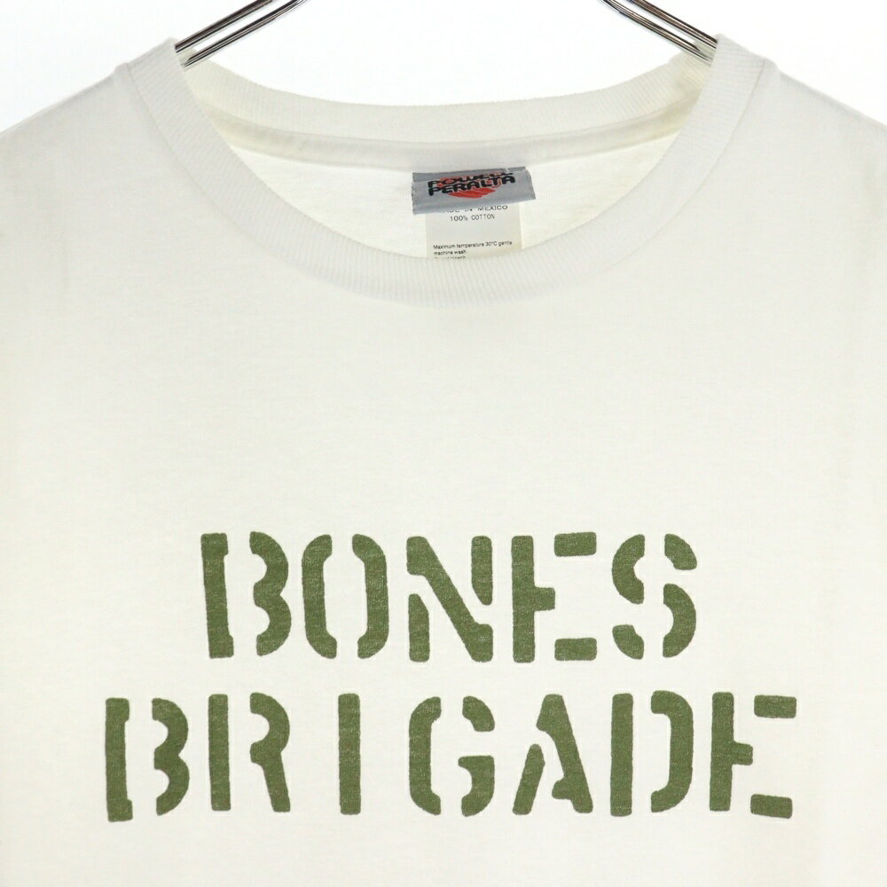 POWELL PERALTA(パウエルペラルタ) サイズ:M the POOL aoyama限定 BONES BRIGADE ボーンズブリゲード Tシャツ ホワイト【中古】【程度B】【カラーホワイト】【取扱店舗BRING THRIFT CLOSET 幕張店】