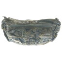 DIESEL(ディーゼル) MULTI-PKTS SHOULDER BAG X マルチポケット クラッシュ デニム ショルダーバッグ ブラウン/インディゴ【中古】【程度B】【カラーブラウン】【取扱店舗BRING THRIFT CLOSET 幕張店】