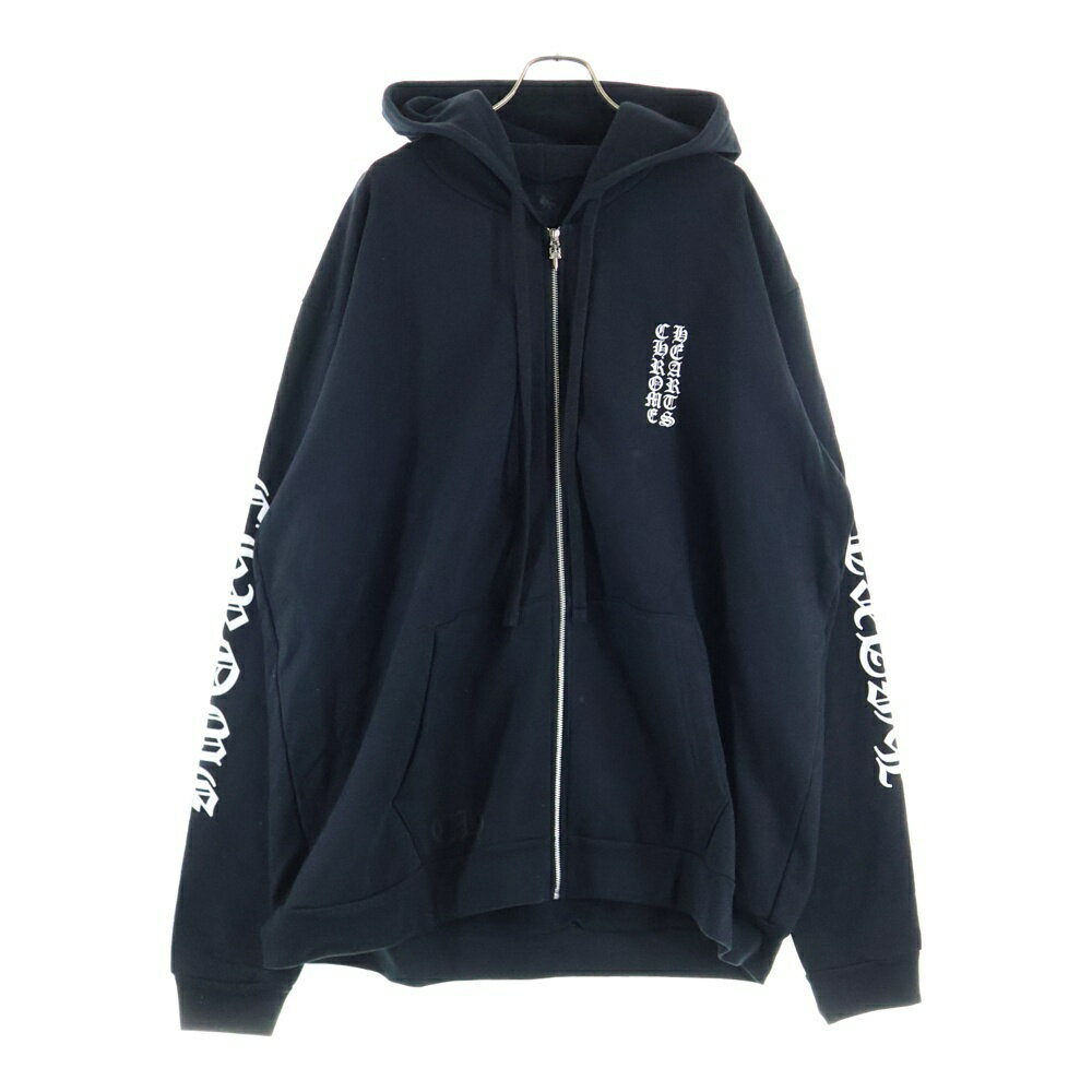 CHROME HEARTS(クロムハーツ)SWTSHRT HD ZIP アームロゴプリントジップアップパーカー ブランド CHROME HEARTS 品名 SWTSHRT HD ZIP アームロゴプリントジップアップパーカー 表記サイズ XXL サイズガイドはコチラ 実寸 平置き採寸 着丈：83センチ 身幅：74.5センチ 肩幅：63センチ 袖丈：77センチ 素材表記 画像参照/原産国：アメリカ製 カラー ブラック 商品状態 新品同様品または試着程度の使用感有り 付属品：写真に写っているものがすべてになります。 備考：- ※撮影されていないダメージがある場合もございます。画像をご用意いたしますので、お気軽にご相談くださいませ。 ※商品本体の状態についての掲載となります。付属品の品質や状態は掲載には含まない場合がございますので、ご不明点がございましたらお問合せくださいませ。 商品番号 7225J110003※お問い合わせの際は、こちらの商品番号をお伝えいただくとスムーズです。 注意事項 ※掲載商品は実店舗等で同時販売しており、欠品になる場合がございます。 恐れ入りますがその際はキャンセルとなりますため、予めご了承くださいませ。 ※原則、お客様都合でのキャンセル・返品はお受けできません。 ≪返品について詳しくはこちらをご覧くださいませ。≫ ご利用の際はショッピングガイドを必ずご一読の上、ご購入へお進みくださいませ。 状態ランク S N 新品～未使用品 新品未開封品になります。 S 新品同様品または試着程度の使用感があります。 A 使用感の少ない比較的状態の良い中古品になります。 B 着用感があり若干の汚れ・ダメージが見受けられる中古品になります。 C 汚れ・ダメージが多数見受けられ難がある中古品になります。 【取扱店舗】 BRING 原宿店 TEL: 03-6455-4487 このブランドの他の商品を見る