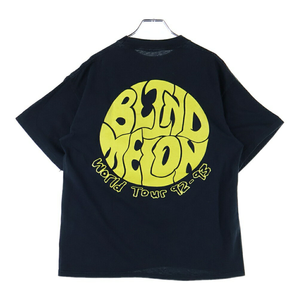 VINTAGE(ヴィンテージ) サイズ:L 90S BLIND MELON CRAMMED IN A VAN TOUR 92-93 ブラインドメロン 両面プリント 半袖Tシャツ ブラック【中古】【程度B】【カラーブラック】【取扱店舗AWESOME原宿店】