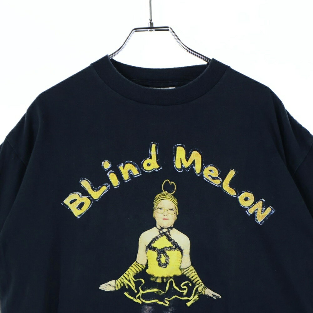 VINTAGE(ヴィンテージ) サイズ:L 90S BLIND MELON CRAMMED IN A VAN TOUR 92-93 ブラインドメロン 両面プリント 半袖Tシャツ ブラック【中古】【程度B】【カラーブラック】【取扱店舗AWESOME原宿店】