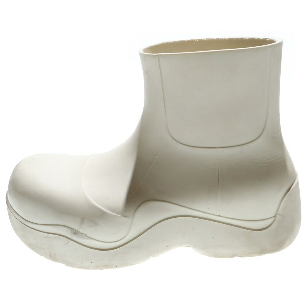 BOTTEGA VENETA(ボッテガヴェネタ) サイズ:37 PUDDLE BOOTS パドルショートブーツ シーソルト 37【中古】【程度B】【カラーホワイト】【取扱店舗BRING心斎橋店】