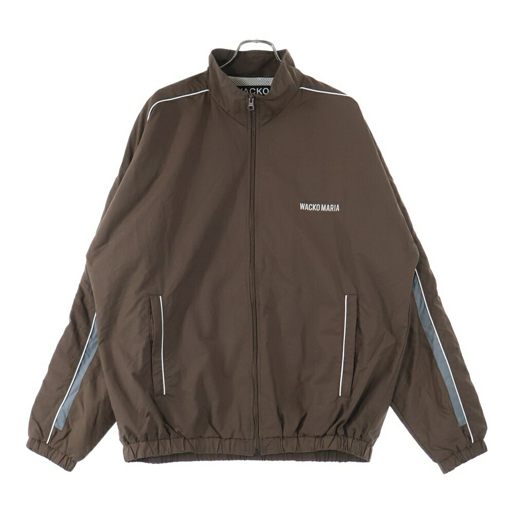 WACKO MARIA(ワコマリア) サイズ:L フロントロゴ刺繍 ナイロンジャケット ブラウン【中古】【程度B】【カラーブラウン】【取扱店舗BRING福岡天神店】