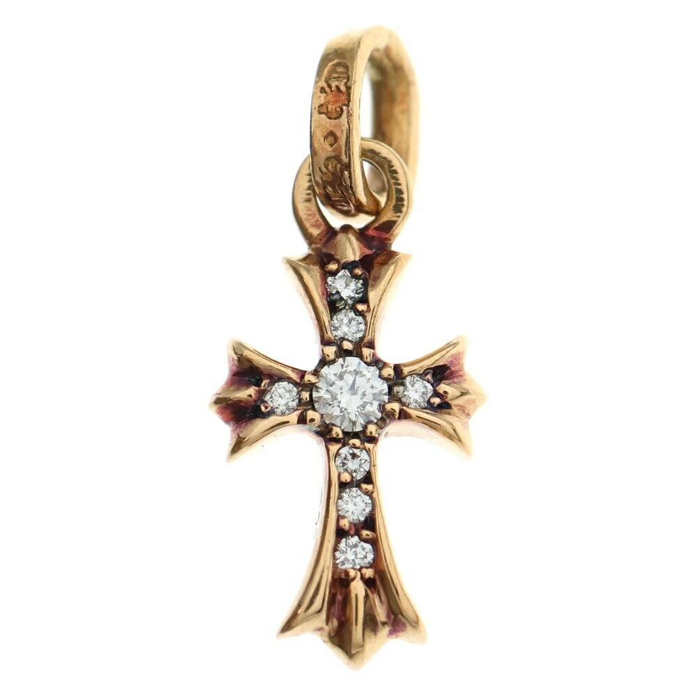 CHROME HEARTS(クロムハーツ) 22K CRS BBYFAT P/DIA ベイビーファットクロス PAVEダイヤ ペンダントトップ ゴールド BCA035【中古】【程度A】【カラーゴールド】【取扱店舗OneStyle新宿店】
