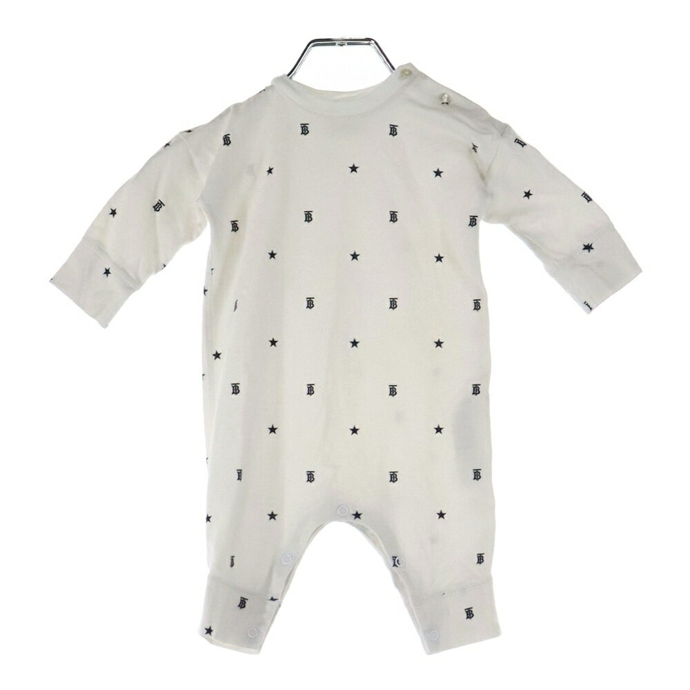 BURBERRY(バーバリー) サイズ:6M 総柄 ロンパース キッズ【中古】【程度B】【カラーホワイト】【取扱店舗BRING THRIFT CLOSET 幕張店】