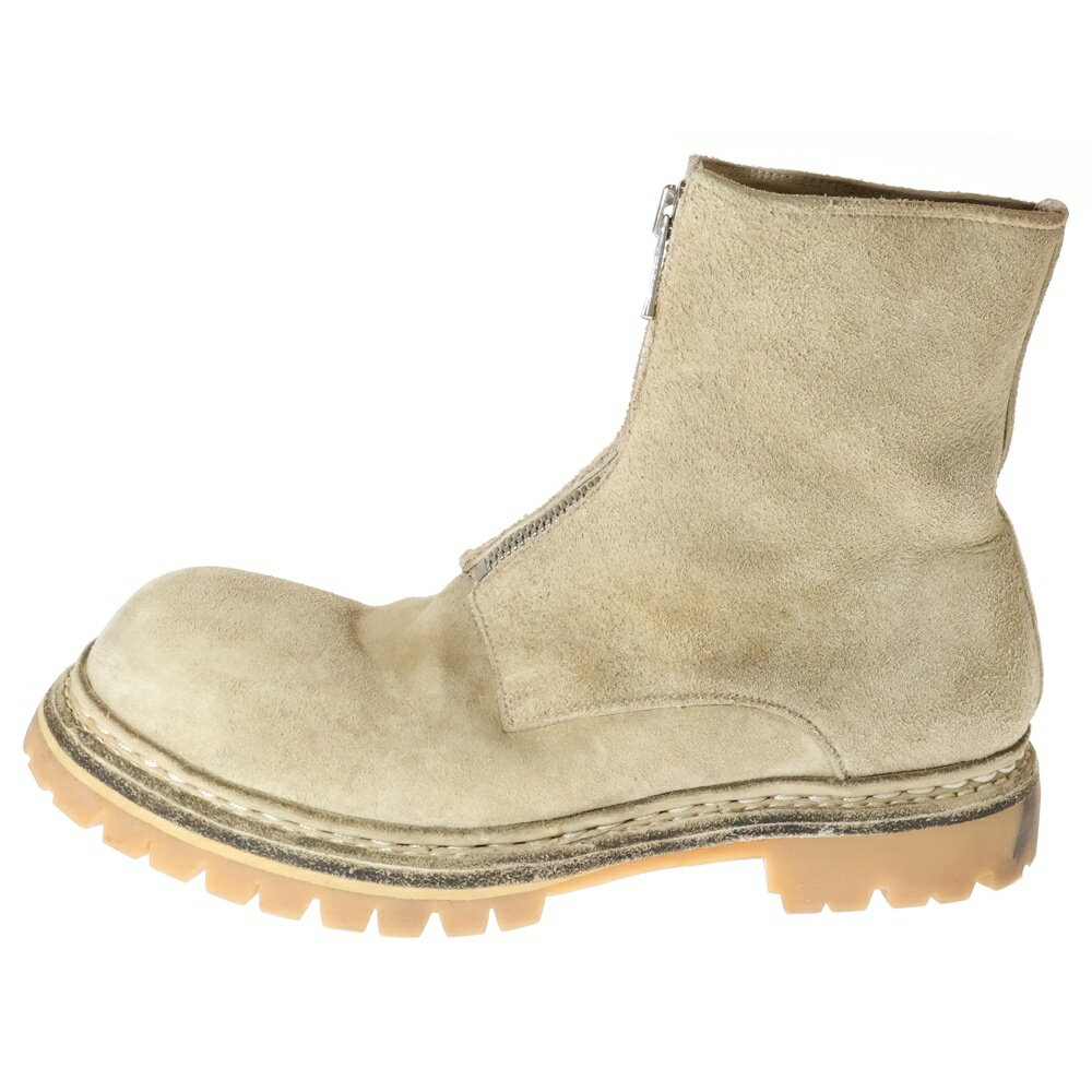 nonnative(ノンネイティブ) サイズ:42 ×GUIDI CENTER ZIP BOOTS センタージップ レザー ブーツ ベージュ NN-F4052【中古】【程度B】【カラーベージュ】【取扱店舗BRING梅田茶屋町店】