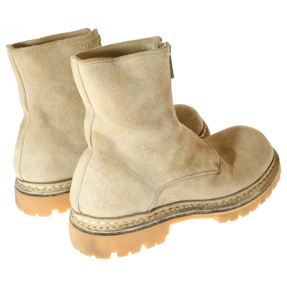 nonnative(ノンネイティブ) サイズ:42 ×GUIDI CENTER ZIP BOOTS センタージップ レザー ブーツ ベージュ NN-F4052【中古】【程度B】【カラーベージュ】【取扱店舗BRING梅田茶屋町店】