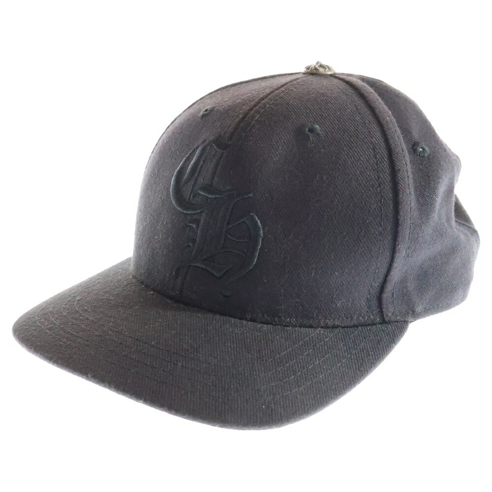 CHROME HEARTS(クロムハーツ) サイズ:7 3/8 BASEBALL CAP CHロゴ 刺繍 ベースボールキャップ 帽子 ブラック【中古】【程度B】...