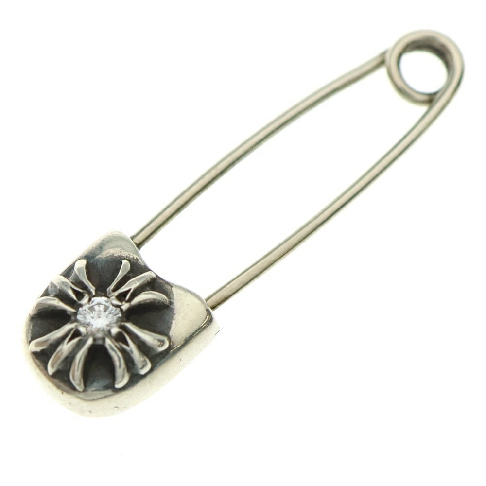 CHROME HEARTS(クロムハーツ) SAFETY PIN SM 1DIA スモールセーフティピン 1ダイヤ シルバーネックレス..