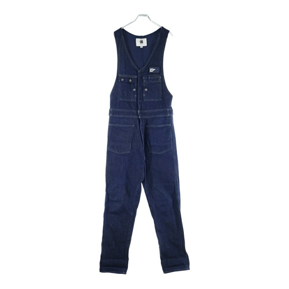 G-STAR RAW(ジースターロウ) サイズ:XS UTILITY LOOSE DUNGAREE オーバーオール ミッドウェイト インディゴ D11400-8595-001【中古】【程度B】【カラーブルー】【オンライン限定商品】