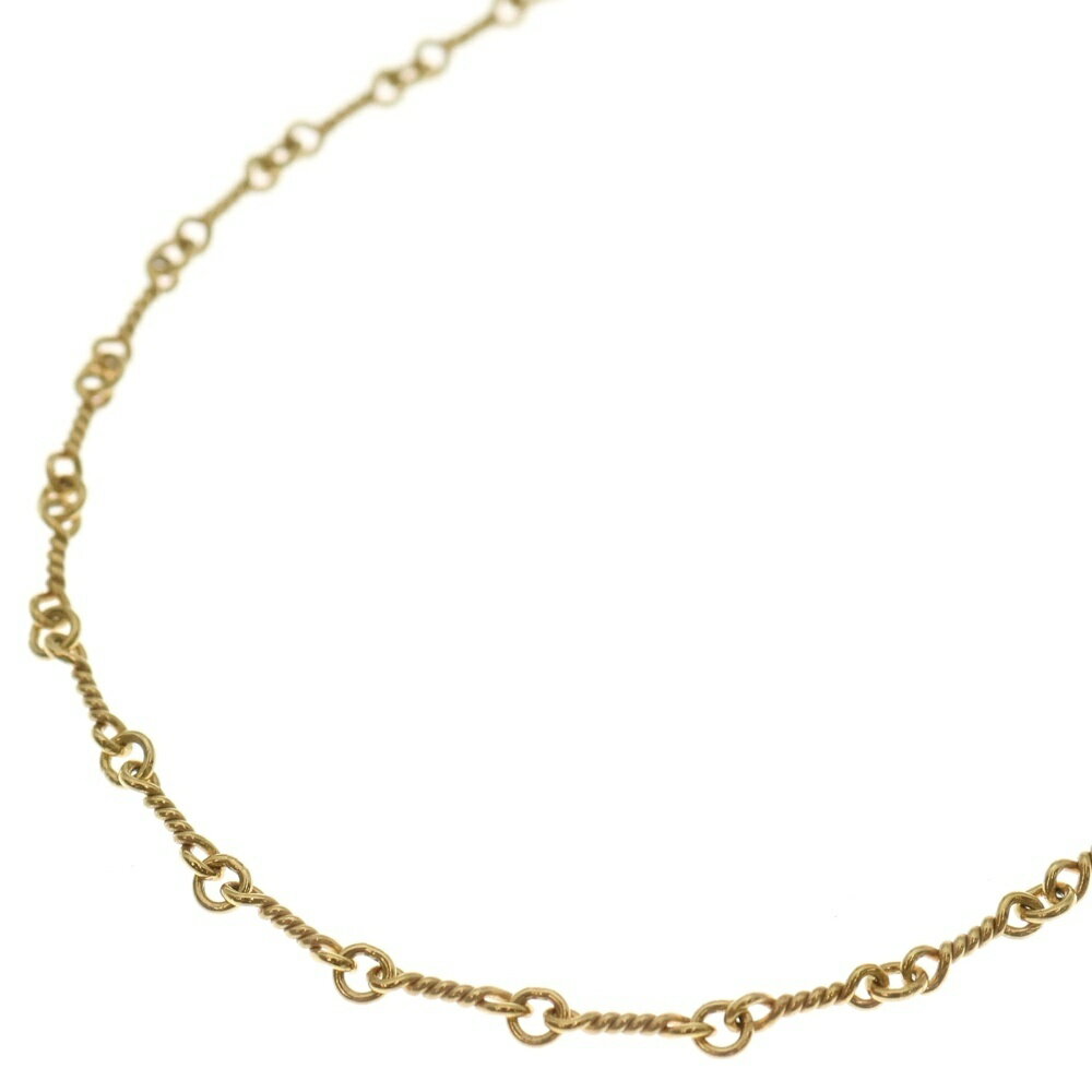 CHROME HEARTS(クロムハーツ) サイズ:16.0inch 22K NECKCHAIN T16 ツイストチェーンネックレス 16inch ゴールド BCA013【中古】【程度B】【カラーゴールド】【取扱店舗BRING福岡天神店】