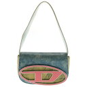 DIESEL(ディーゼル) 1DR Logo Bag 2way メタルプレート ショルダーバッグ インディゴ X08396ーPR422【中古】【程度B】【カラーブルー】【取扱店舗BRING THRIFT CLOSET 幕張店】