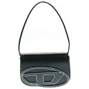 DIESEL(ディーゼル) 1DR Logo Bag 2way メタルプレート ショルダーバッグ レザー ブラック X08396ーPR818【中古】【程度B】【カラーブラック】【取扱店舗BRING THRIFT CLOSET 幕張店】