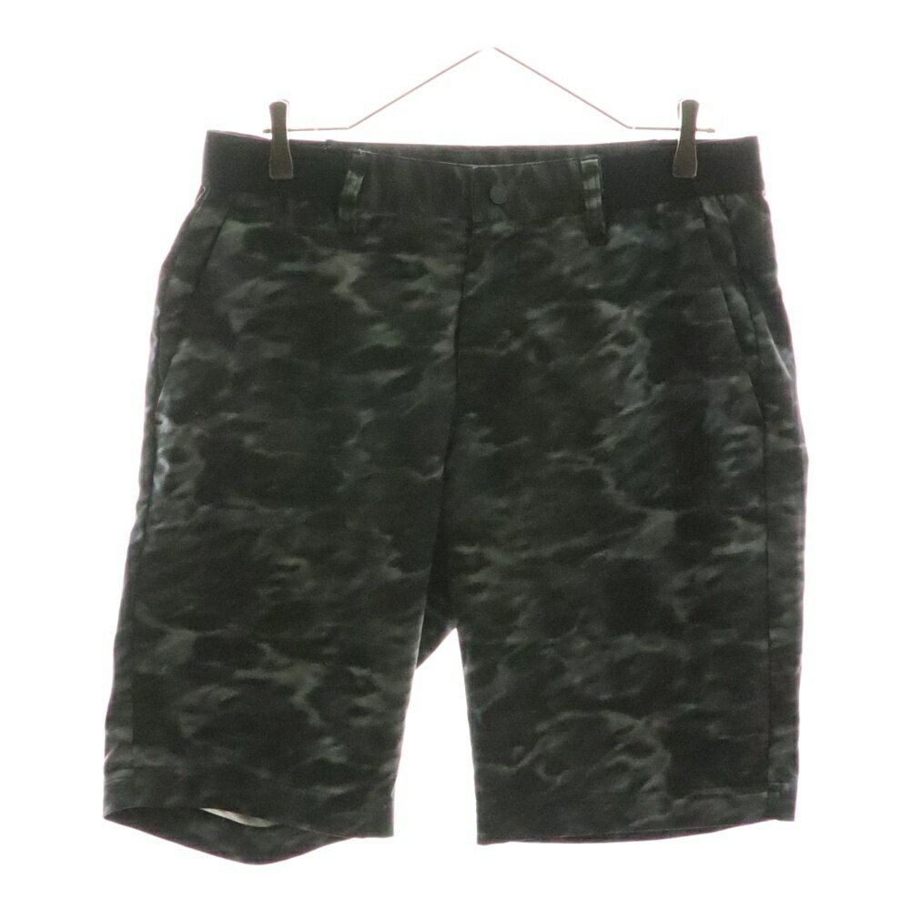 adidas(アディダス) サイズ:O カモフラージュ ナイロンハーフパンツ JD0004 グレー【中古】【程度B】【カラーグレー】【オンライン限定商品】