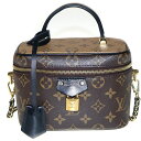 LOUIS VUITTON(ルイヴィトン) モノグラム ヴァニティ NV PM 2WAYバッグ ショルダーバッグ チェーンバッグ ミニバッグ ブラウン×ブラック ゴールド金具 レザー×PVC M47128【中古】【程度B】【カラーブラウン】【取扱店舗BRING心斎橋店】