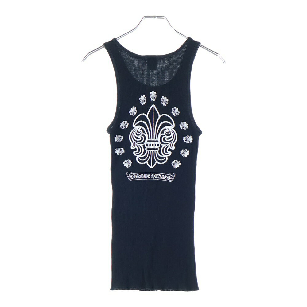 CHROME HEARTS(クロムハーツ) サイズ:S OLD オールド フレア バックプリント リブタンクトップ ノースリーブ ブラック【中古】【程度B】【カ...