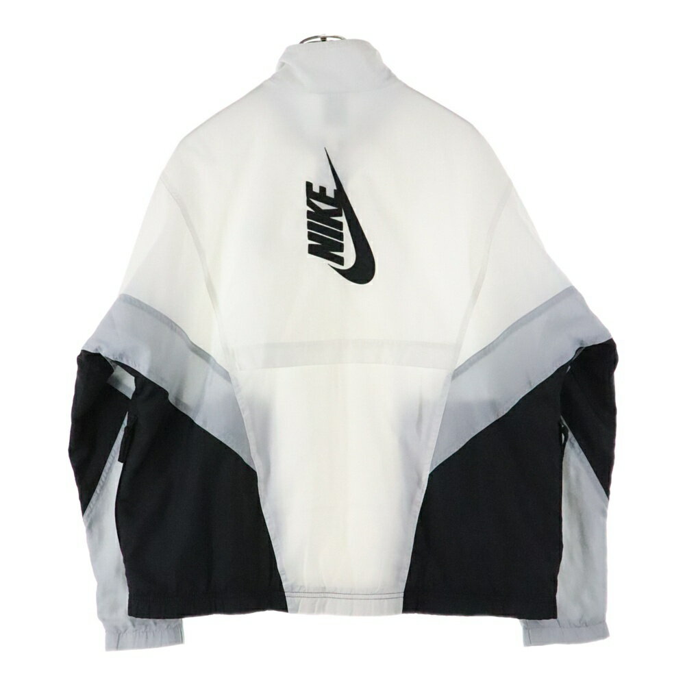 NIKE LAB(ナイキラボ) サイズ:M HERITAGE TRACK SUIT ロゴエンブロイダリー ヘリテージ トラックスーツ ナイロンジャケット パンツ セットアップ ホワイト/ブラック 914240-011【中古】【程度B】【カラーブラック】【オンライン限定商品】