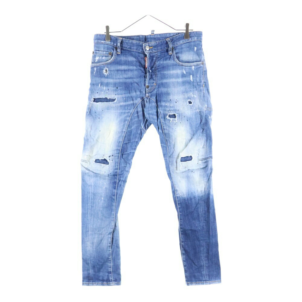 DSQUARED2(ǥ) :46 ACID MACULATO WASH TIDY BIKER JEAN åɥå奿ǥ Х ᡼ùեåȥǥ˥ѥ ǥ S74LB0516šۡBۡڥ顼֥롼ۡڼ谷ŹBRINGꥫ¼Ź