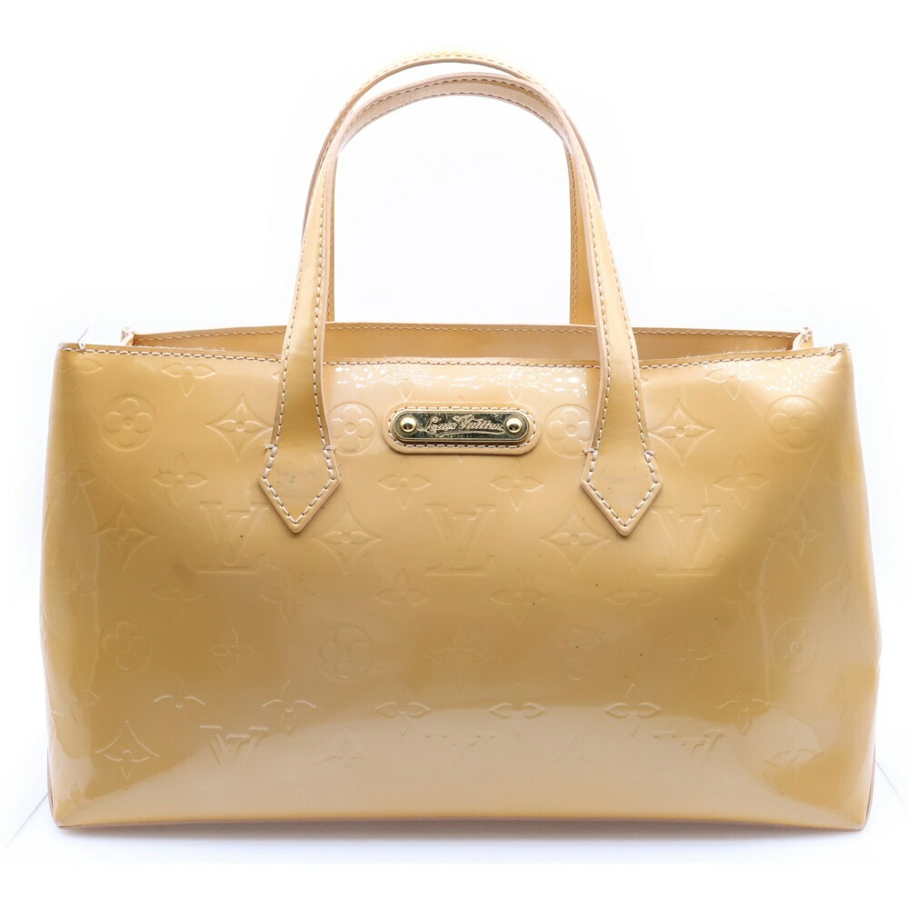 LOUIS VUITTON(ルイヴィトン) ヴェルニ ウィルシャーPM ジョーヌパッション ハンドバッグ ライトオレン..