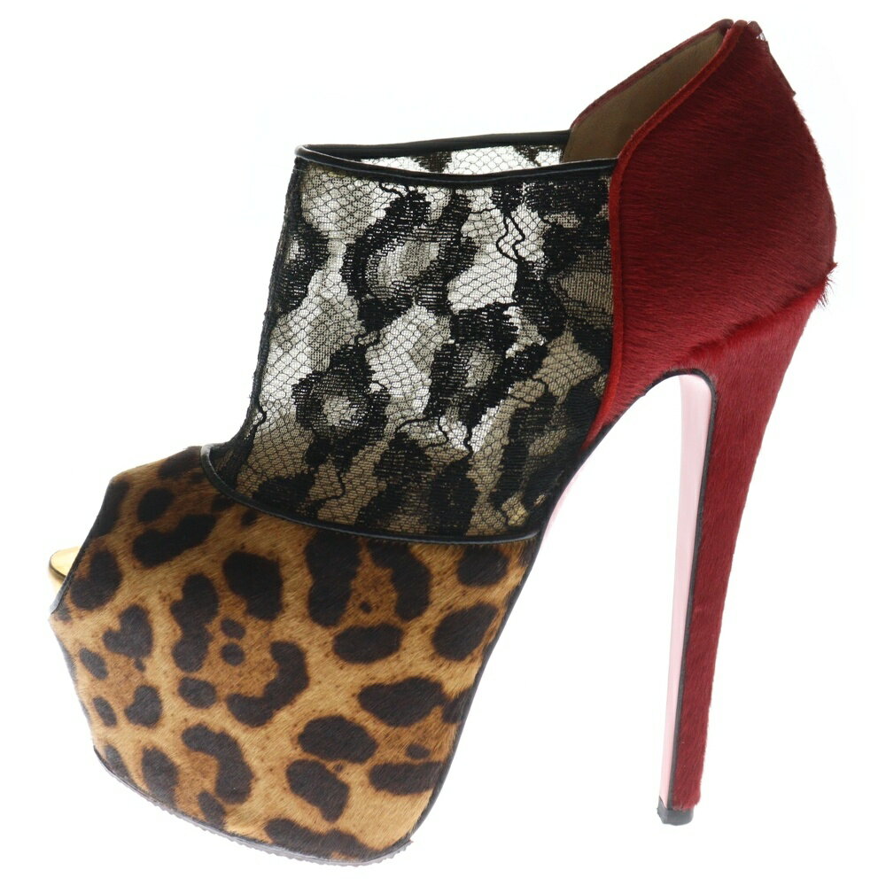 CHRISTIAN LOUBOUTIN(クリスチャンルブタン)AERONOTOC オープントゥ レオパード ハイヒール パンプス レディース ブラウン/レッド 3120693 ブランド CHRISTIAN LOUBOUTIN 品名 AERONOTOC オープントゥ レオパード ハイヒール パンプス レディース ブラウン/レッド 3120693 表記サイズ 36 サイズガイドはコチラ 実寸 アウトソール：16センチ ワイズ：6センチ ヒール：15センチ 素材表記 表記無し/原産国：イタリア製 カラー ブラウン/レッド 商品状態 使用感有り 両足アウトソールに擦り減り有り 両足インソールに汚れ有り 付属品：写真に写っているものがすべてになります。 備考：- ※撮影されていないダメージがある場合もございます。画像をご用意いたしますので、お気軽にご相談くださいませ。 ※商品本体の状態についての掲載となります。付属品の品質や状態は掲載には含まない場合がございますので、ご不明点がございましたらお問合せくださいませ。 商品番号 9025J200146※お問い合わせの際は、こちらの商品番号をお伝えいただくとスムーズです。 注意事項 ※掲載商品は実店舗等で同時販売しており、欠品になる場合がございます。 恐れ入りますがその際はキャンセルとなりますため、予めご了承くださいませ。 ※原則、お客様都合でのキャンセル・返品はお受けできません。 ≪返品について詳しくはこちらをご覧くださいませ。≫ ご利用の際はショッピングガイドを必ずご一読の上、ご購入へお進みくださいませ。 状態ランク B N 新品～未使用品 新品未開封品になります。 S 新品同様品または試着程度の使用感があります。 A 使用感の少ない比較的状態の良い中古品になります。 B 着用感があり若干の汚れ・ダメージが見受けられる中古品になります。 C 汚れ・ダメージが多数見受けられ難がある中古品になります。 【取扱店舗】 BRING オンラインショップ TEL: 03-6455-0967 このブランドの他の商品を見る