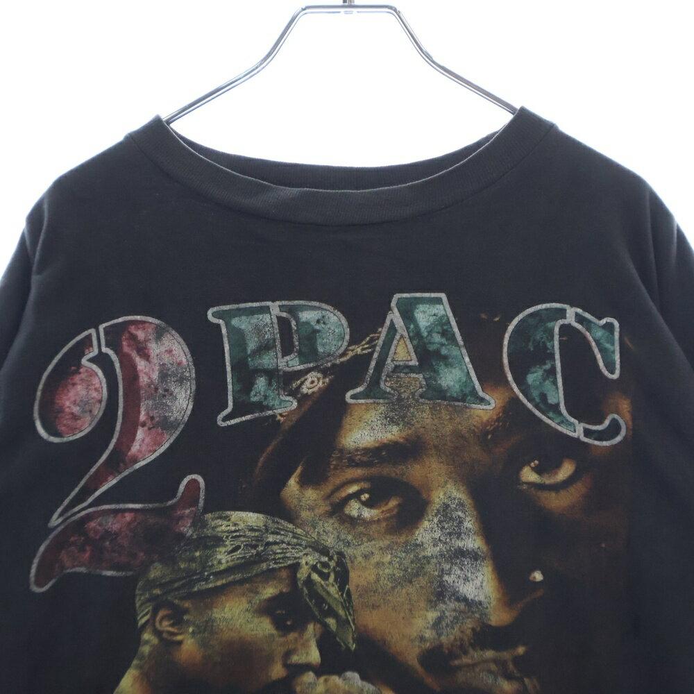 VINTAGE(ヴィンテージ) 90-00s 2PAC TEE ツーパック フロントプリント半袖Tシャツ カットソー ブラック【中古】【程度B】【カラーブラック】【取扱店舗AWESOME原宿店】