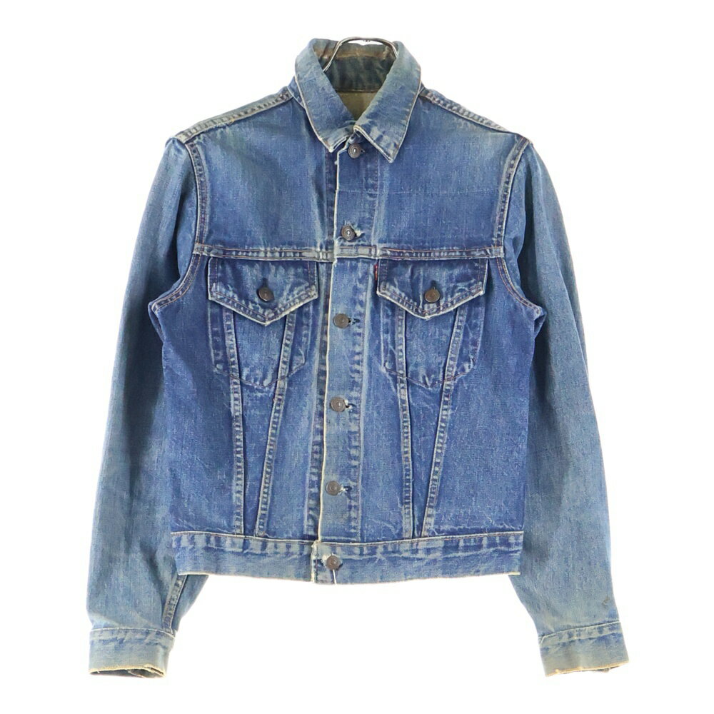 Levi's(リーバイス)70S VINTAGE 70505 4th ボタン裏526 BIG E フォース ヴィンテージ デニム トラッカージャケット インディゴ ブランド Levi's 品名 70S VINTAGE 70505 4th ボタン裏526 BIG E フォース ヴィンテージ デニム トラッカージャケット インディゴ 表記サイズ ‐ サイズガイドはコチラ 実寸 平置き採寸 着丈：55センチ 身幅：46センチ 肩幅：42センチ 袖丈：60.5センチ 素材表記 表記無し/原産国：表記無し カラー インディゴ 商品状態 使用感有り 全体的に毛羽立ち有り 付属品：写真に写っているものがすべてになります。 備考：ビンテージ商品のためダメージがございます。 ※撮影されていないダメージがある場合もございます。画像をご用意いたしますので、お気軽にご相談くださいませ。 ※商品本体の状態についての掲載となります。付属品の品質や状態は掲載には含まない場合がございますので、ご不明点がございましたらお問合せくださいませ。 商品番号 9025J250058※お問い合わせの際は、こちらの商品番号をお伝えいただくとスムーズです。 注意事項 ※掲載商品は実店舗等で同時販売しており、欠品になる場合がございます。 恐れ入りますがその際はキャンセルとなりますため、予めご了承くださいませ。 ※原則、お客様都合でのキャンセル・返品はお受けできません。 ≪返品について詳しくはこちらをご覧くださいませ。≫ ご利用の際はショッピングガイドを必ずご一読の上、ご購入へお進みくださいませ。 状態ランク B N 新品～未使用品 新品未開封品になります。 S 新品同様品または試着程度の使用感があります。 A 使用感の少ない比較的状態の良い中古品になります。 B 着用感があり若干の汚れ・ダメージが見受けられる中古品になります。 C 汚れ・ダメージが多数見受けられ難がある中古品になります。 【取扱店舗】 AWESOME高円寺店 TEL: 03-6383-2477 このブランドの他の商品を見る