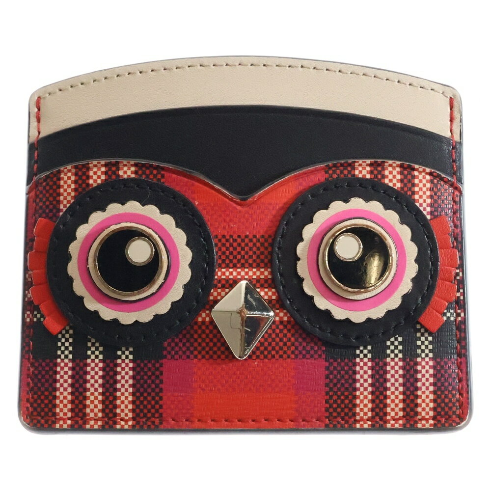 Kate Spade(ケイトスペード) Blinx Plaid Owl Cardholder カードケース マルチカラー レディース【中古】【程度B】【カラーマルチカラー】【オンライン限定商品】