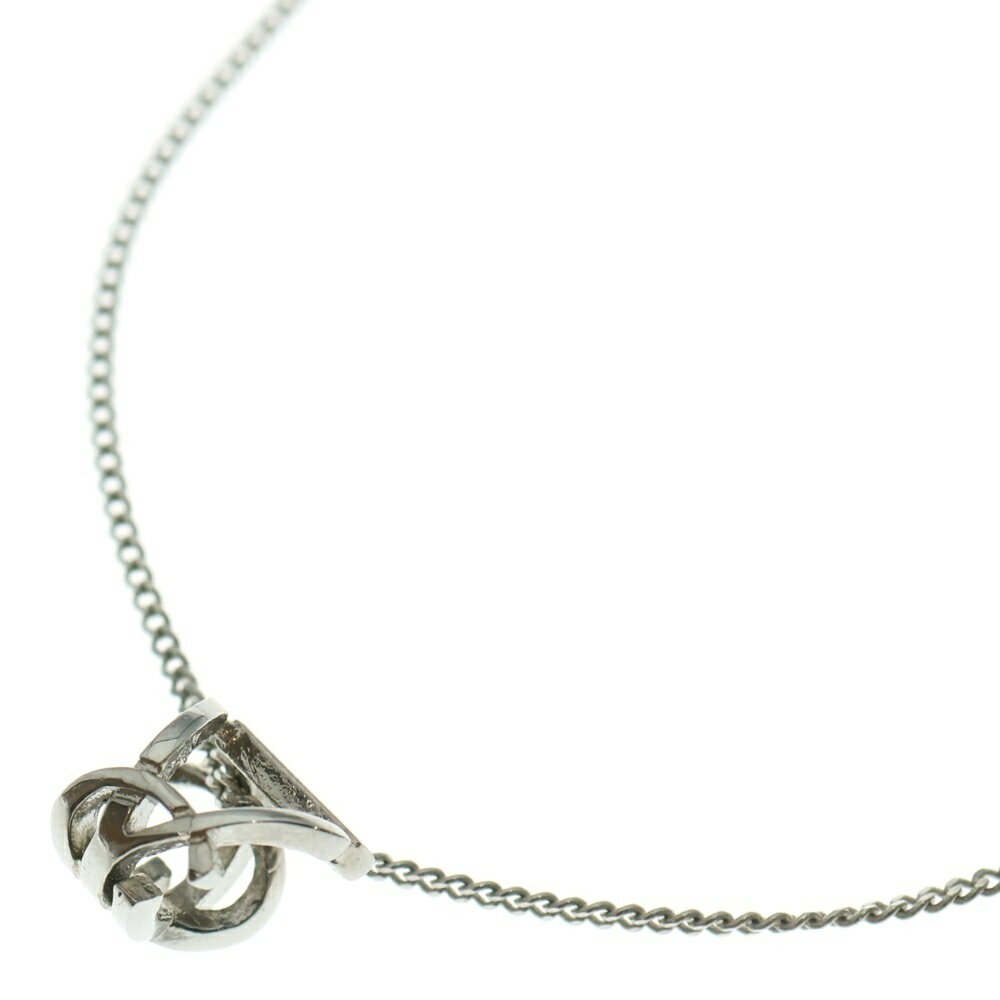 SAINT LAURENT PARIS(サンローランパリ) YSLロゴ カサンドラ ツイスト ネックレス シルバー 651779【中古】【程度B】【カラーシルバー】【取扱店舗BRING福岡天神店】