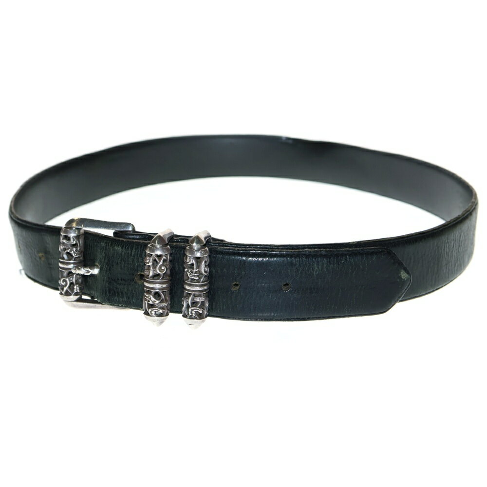 CHROME HEARTS(クロムハーツ) サイズ:36 レザーベルト BLT CLT ROLLER 3PC/3PCケルティックローラー ブ..