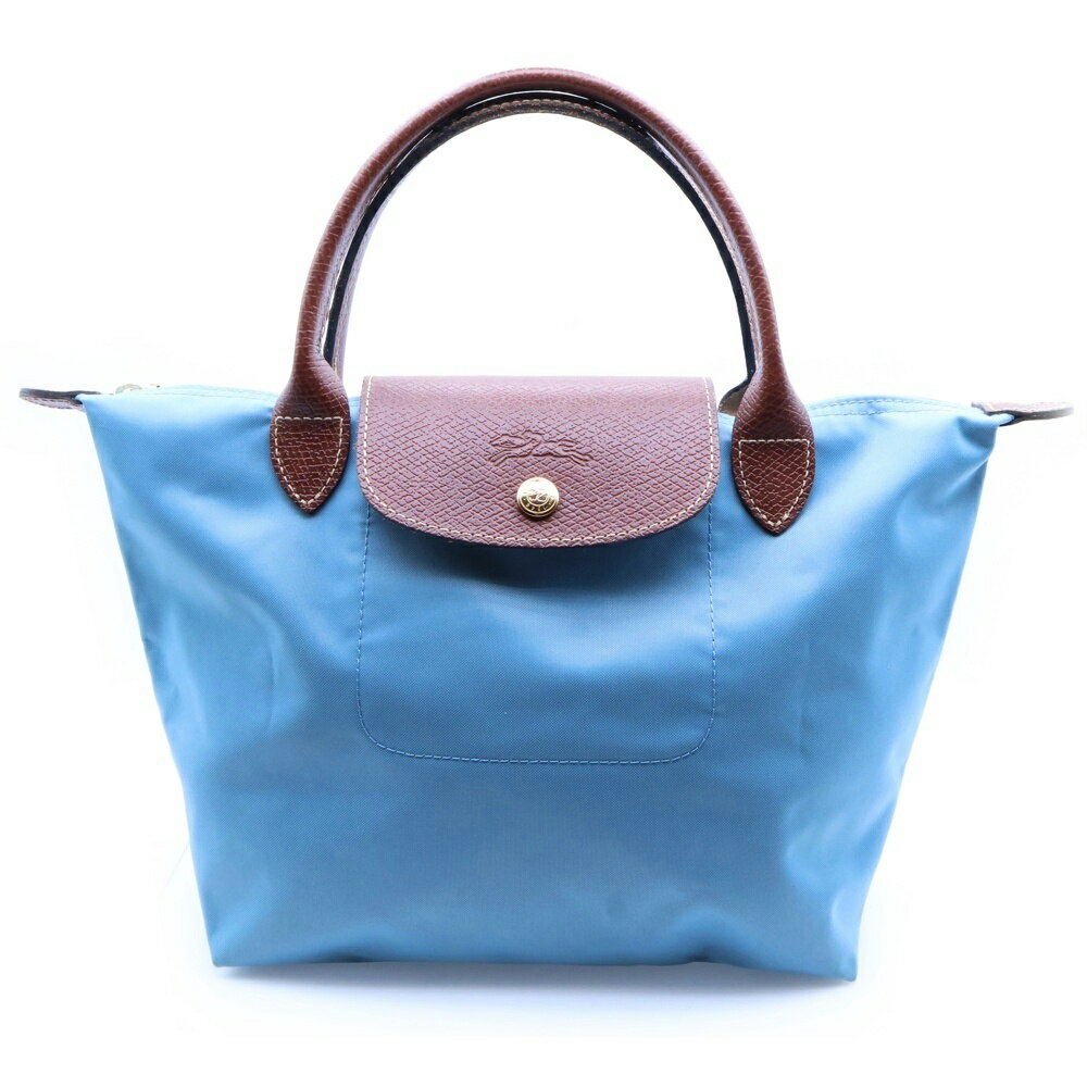 LONGCHAMP(ロンシャン) ル プリアージュ ナイロン レザー ハンドバック ブルー【中古】【程度B】【カラーブルー】【オンライン限定商品】