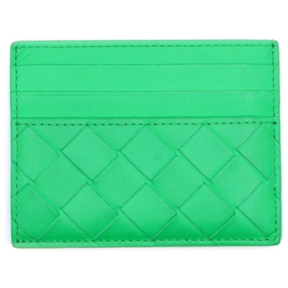 BOTTEGA VENETA(ボッテガヴェネタ) イントレチャート クレジット カードケース グリーン 635042【中古】【程度B】【カラーグリーン】【オンライン限定商品】