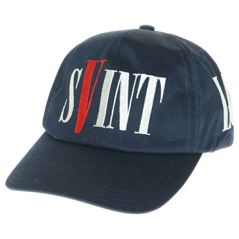 SAINT MICHAEL(セントマイケル) サイズ:OS 22SS CAP VLONE ヴィローン ロゴ刺繍 キャップ 帽子 ブラック SM-S22-0000...