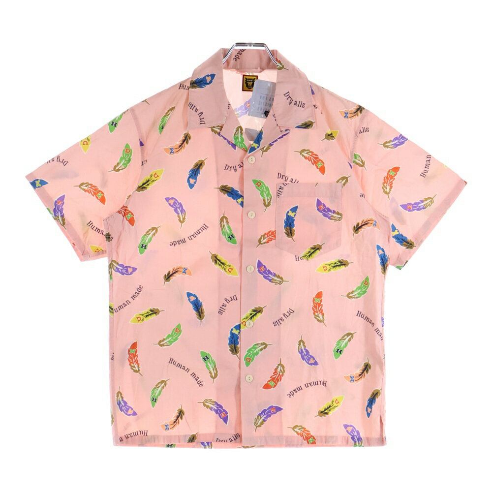 HUMAN MADE(ヒューマンメイド) サイズ:S Feather Aloha Shirt フェザーアロハシャツ 総柄半袖シャツ ピ..