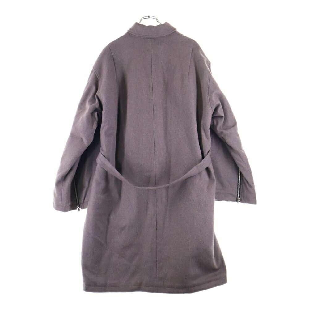 PRASTHANA(プラスターナ) サイズ:1 24AW LC1 ROBE COAT リサイクル ウール ジップスリーブ ステンカラー ローブ コート バーガンディー P-1904002A【新古品/中古】【程度S】【カラーレッド】【オンライン限定商品】
