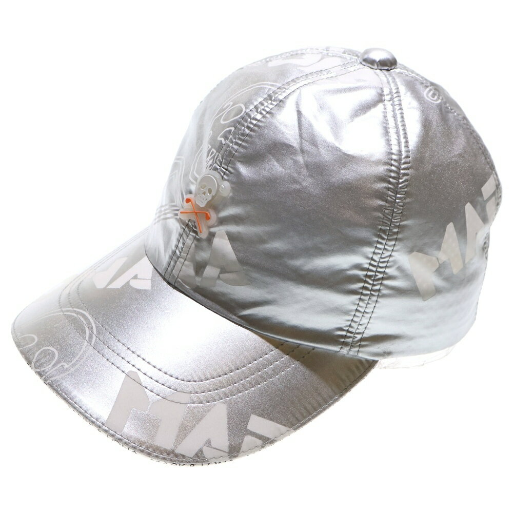 MARK&LONA(マークアンドロナ) サイズ:FREE RUBBER LOGO CAP ラバーロゴキャップ 帽子 シルバー MLF-0A-FC07【中古】【程...