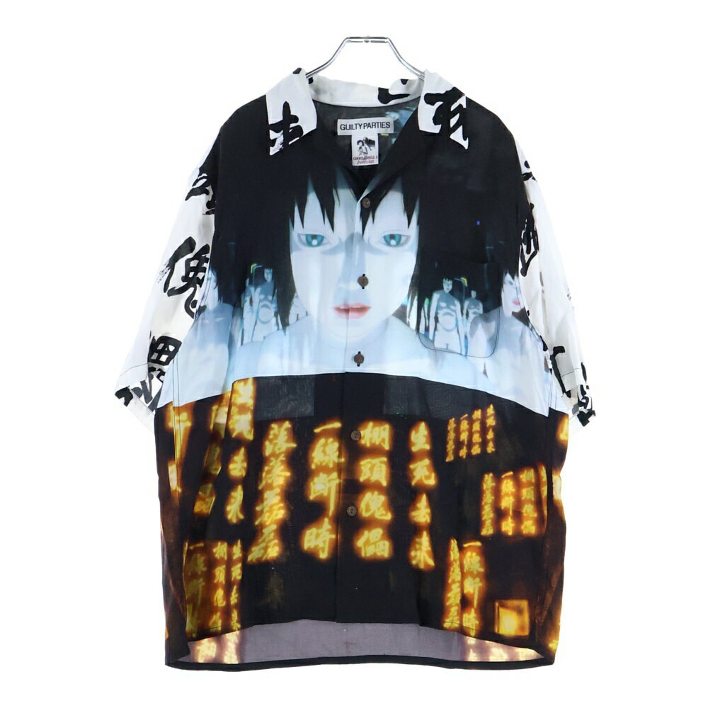 WACKO MARIA(ワコマリア) サイズ:L 24SS ×GHOST IN THE SHELL/攻殻機動隊 INNOCENCE S/S HAWAIIAN SHIRT イノセンス 総柄 半袖 ハワイアンシャツ マルチカラー INNOCENCE-WH-HI02【中古】【程度B】【カラーマルチカラー】【取扱店舗原宿】
