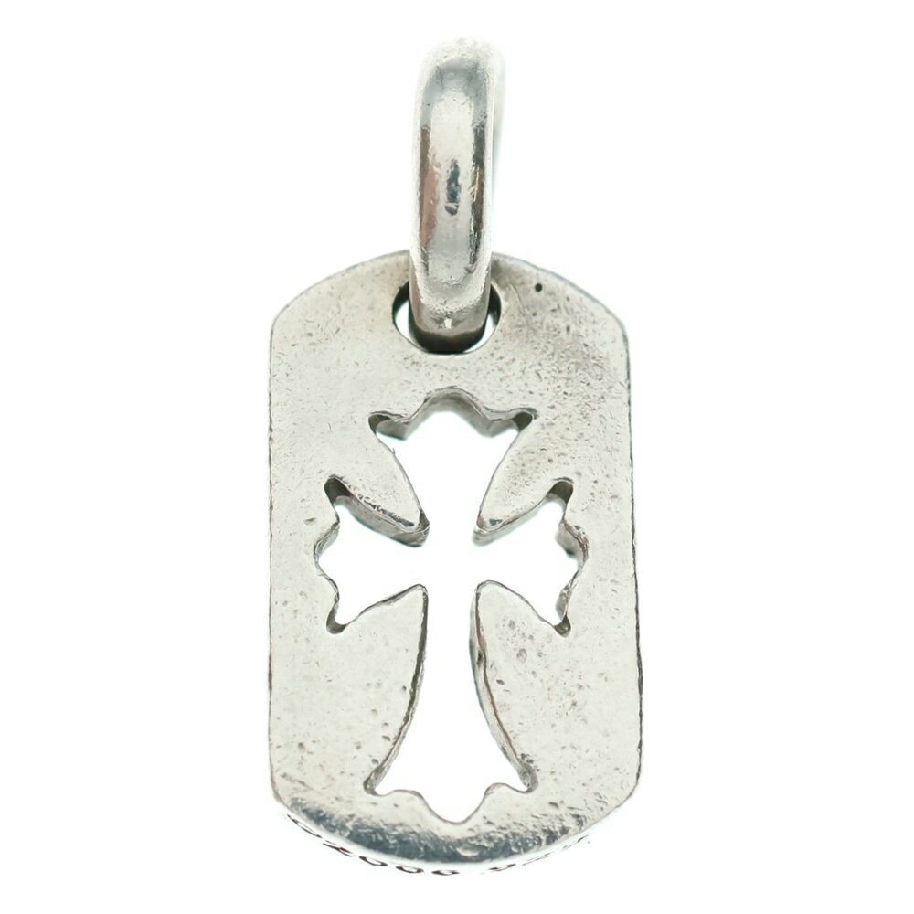 CHROME HEARTS(クロムハーツ) DT TNY CO CRS タイニーカットアウトクロスドッグタグ チャーム ペンダントトップ シルバー BCA252【中古】【程度B】【カラーシルバー】【取扱店舗原宿】