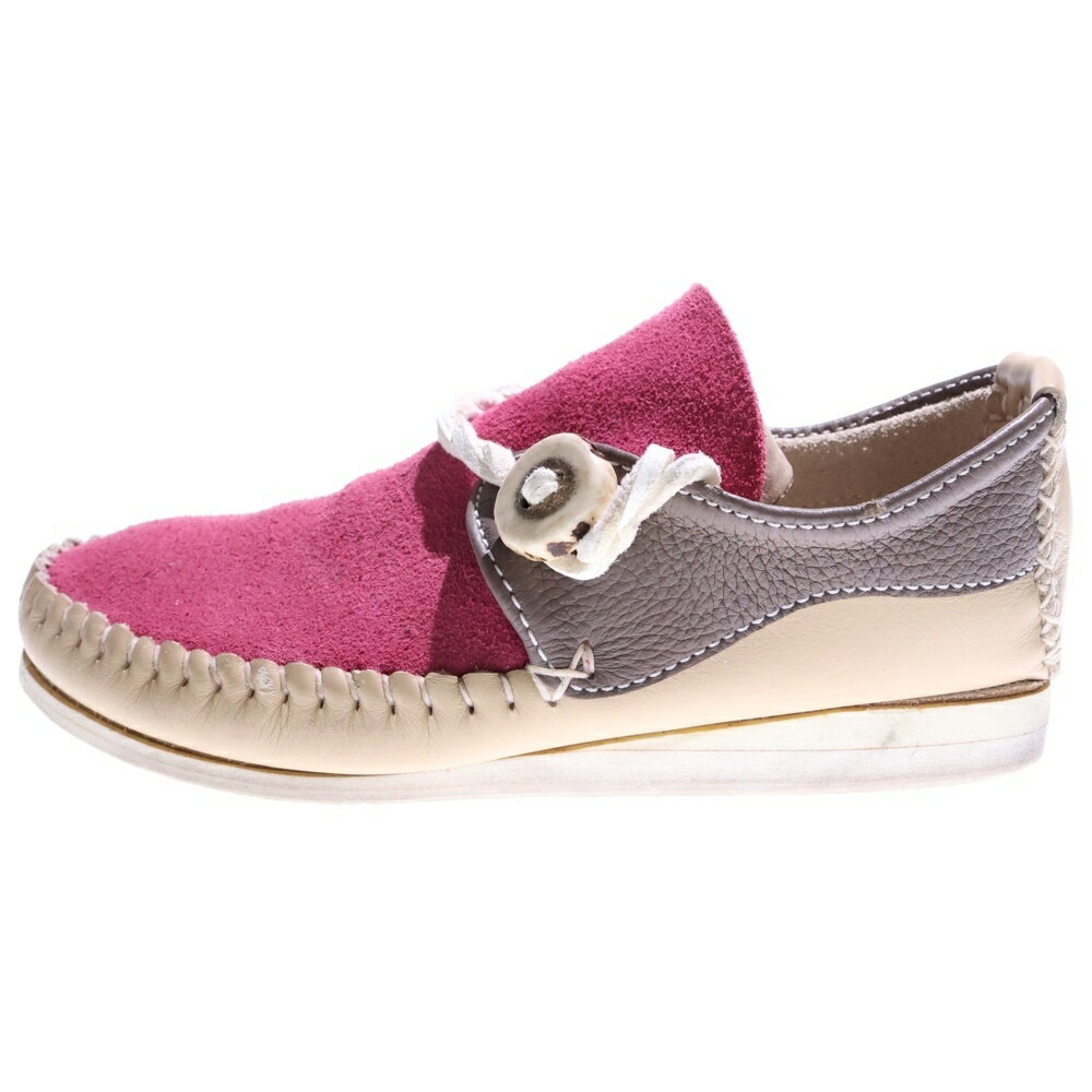 FUNNY(ファニー) サイズ:5 MOCASSIN LAKOTA ラコタ モカシンブーツ ピンク/ベージュ【中古】【程度B】..