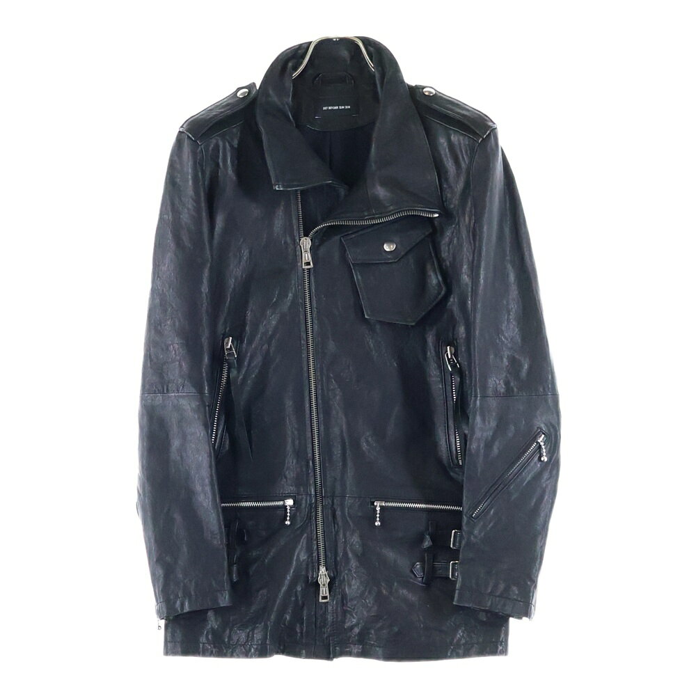 DIET BUTCHER SLIM SKIN(ダイエットブッチャー スリムスキン) サイズ:1 09AW STRANGE BIRDS ハイネック レザージャケット ブラック【中古】【程度A】【カラーブラック】【取扱店舗BRING渋谷ANNEX店】